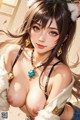 a sexy anime girl with big tits posing for the camera